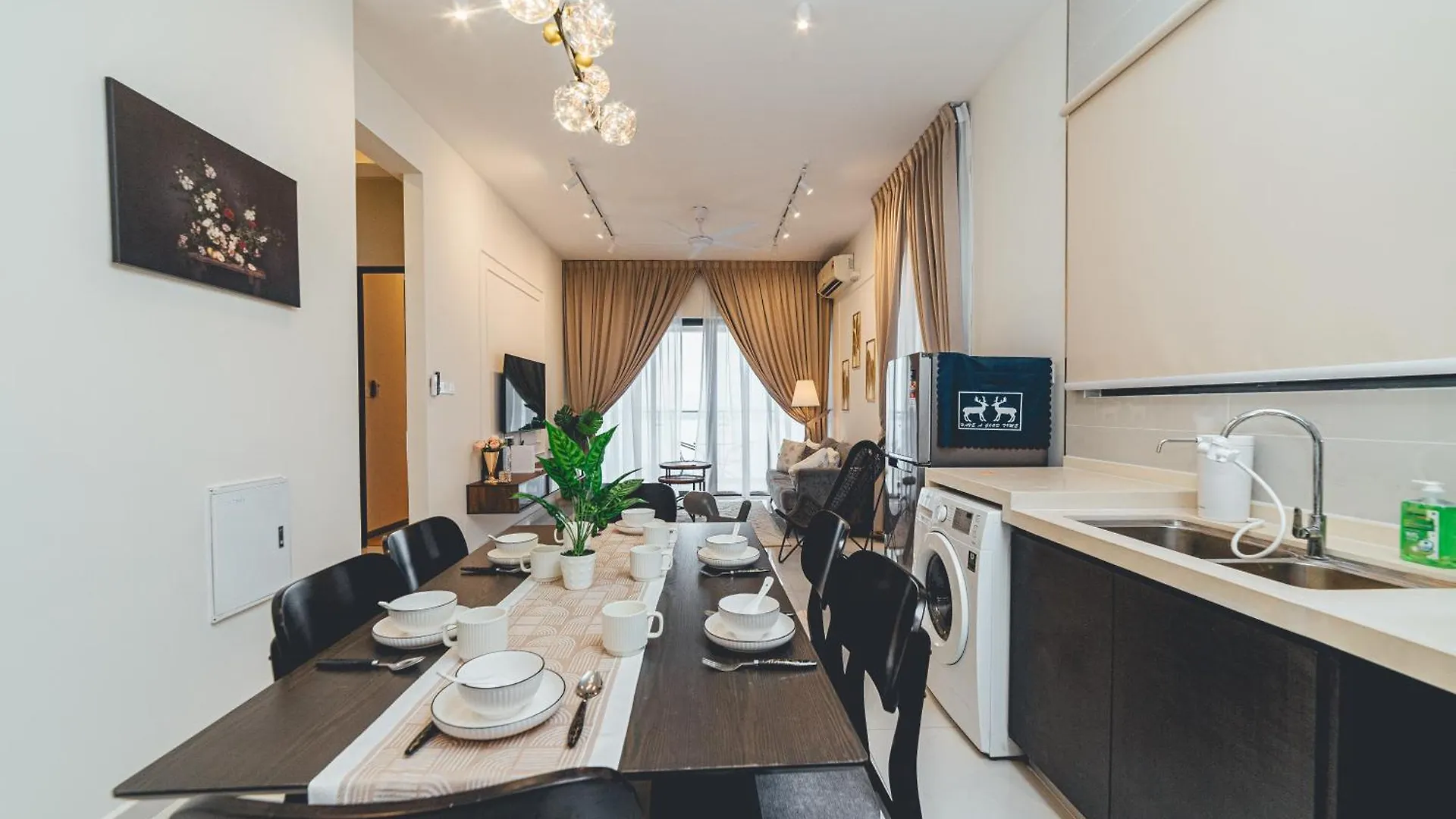 아파트 Danga Bay Harmony Hideout 3Br 8Pax Balcony Seaview By Our Stay 조호르 바루